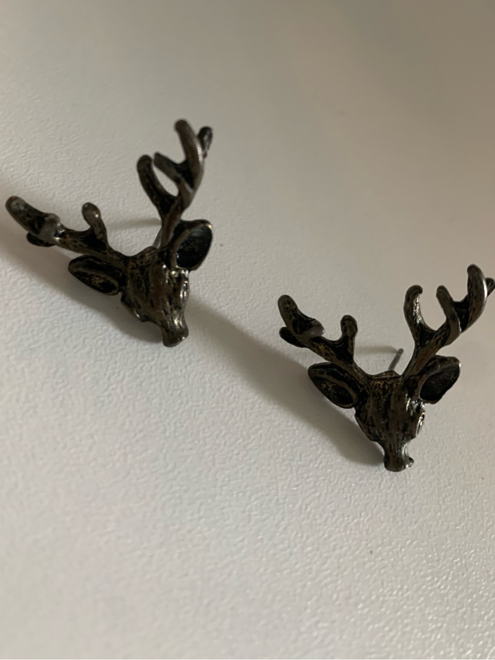 Moose Stud Earrings with Defined Details